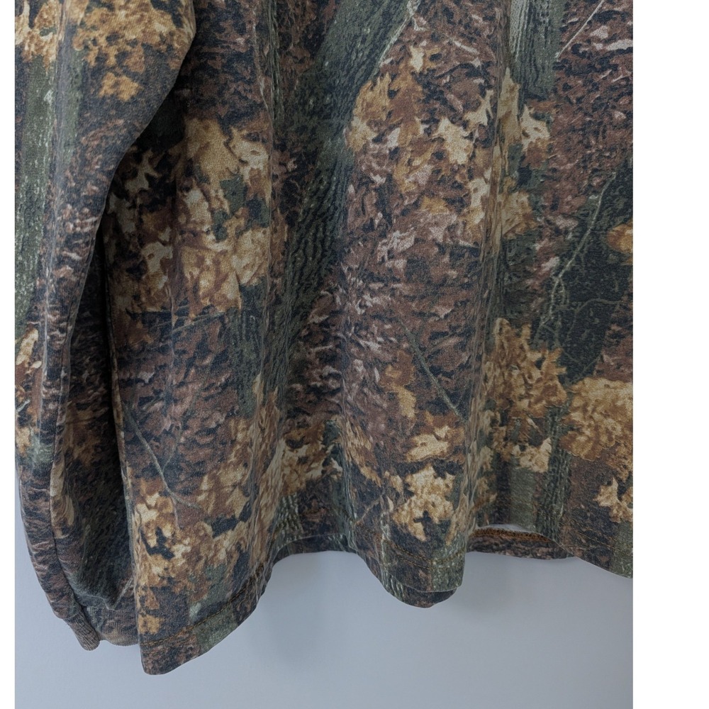 Vintage Americas Best Retro Tree Camo Long Sleeve T-Shirt XXL USA Cotton Forest - Picture 4 of 13